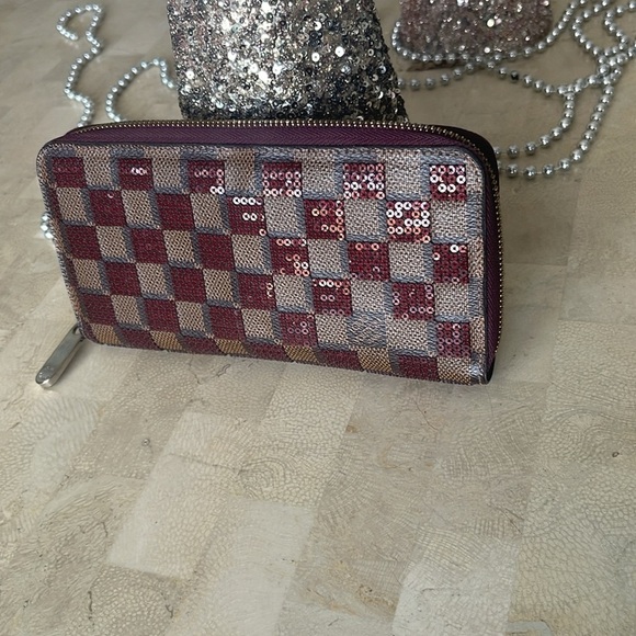 Louis Vuitton Damier Paillettes Sequin wallet - Picture 6 of 11
